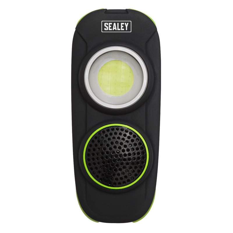 Sealey Rechargeable Torch with Wireless Speaker 10W COB LED Display Box of 10 Sealey - Dynamic Drive
