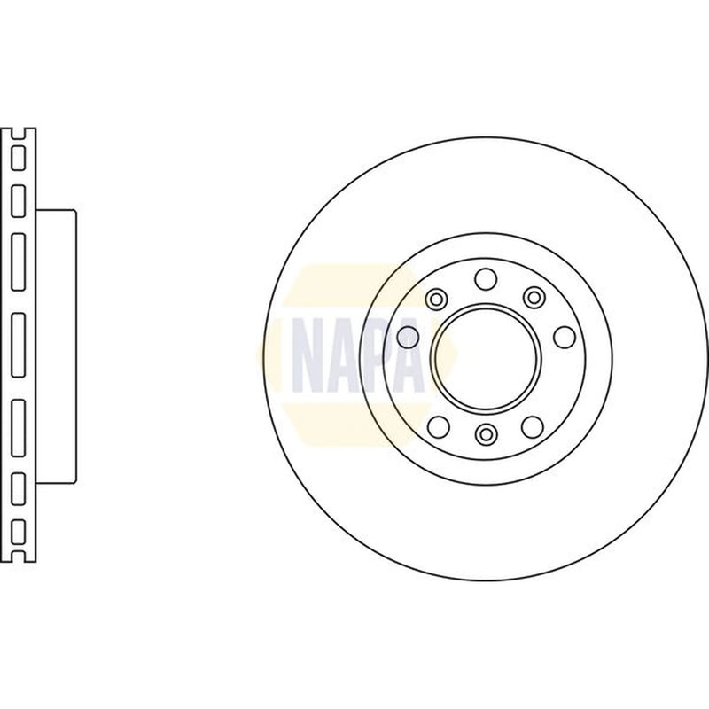 NAPA Front & Rear Brake Discs & Pads fits Citroën C4 Spacetourer 2018 on 1.2