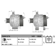 Denso Car Alternator 12V fits Lexus Gs 2005-2011