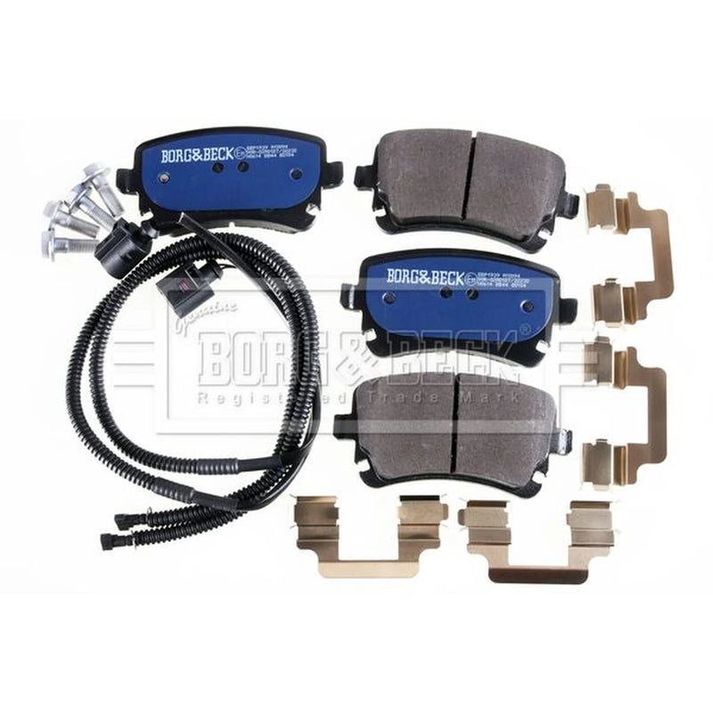 Borg & Beck Front & Rear Brake Discs & Pads fits Audi A8 D3 2002-2010 4.2