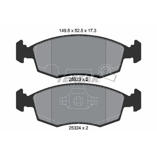 Textar Front Brake Pad Set 2532301
