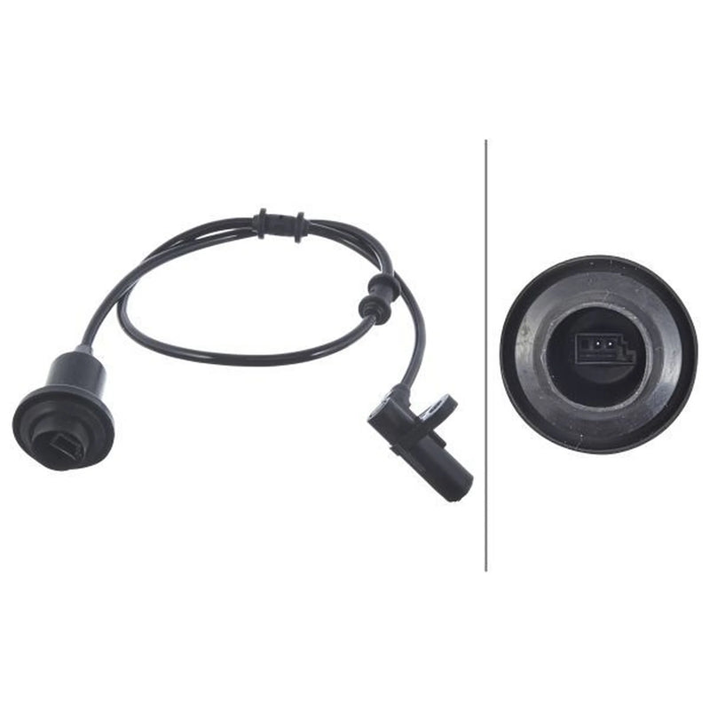 Hella ABS Wheel Speed Sensor Rear fits Mercedes-Benz S-Class 1998-2006