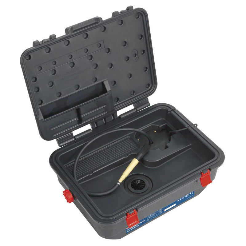 Sealey Mobile Parts Cleaning Tank with Brush SM222 Sealey - Dynamic Drive