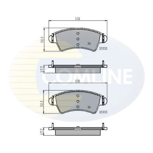 Comline Front & Rear Brake Discs & Pads fits Peugeot 306 1993-2000 1.6