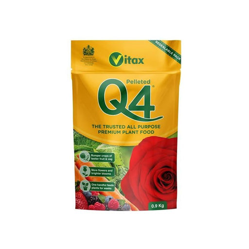 Vitax Q4 Pelleted Fertilizer 0.9kg Pouch Vitax - Dynamic Drive