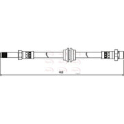 Apec Brake Hydraulic Hose Line Front fits BMW 3 2000-2006