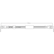 Juratek Brake Hydraulic Hose Line Rear fits Ford Galaxy I 1995-2006
