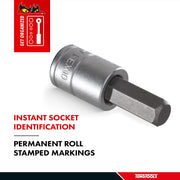 Teng Tools 1/2" Hex Bit Socket Metric 15mm Teng Tools - Dynamic Drive