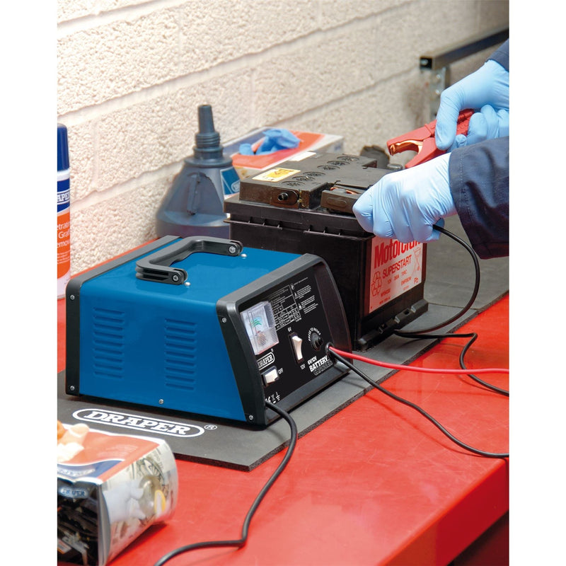 Draper 6/12V Battery Charger, 4.2A 20486 Draper - Dynamic Drive