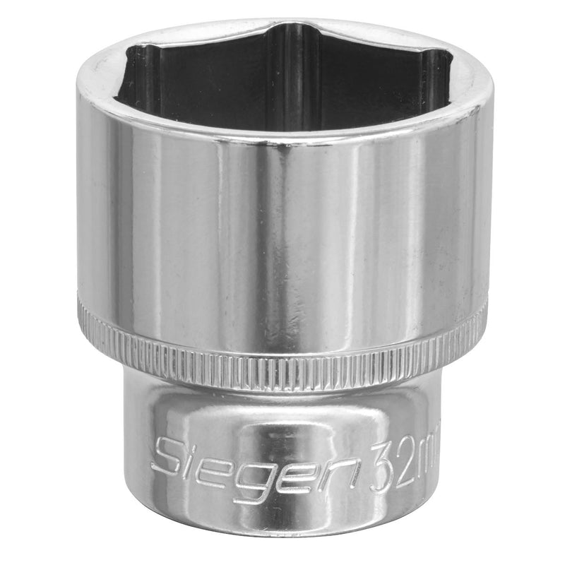 Seigen by Sealey WallDrive Socket 32mm 1/2"Sq Drive S0665 Seigen by Sealey  - Dynamic Drive
