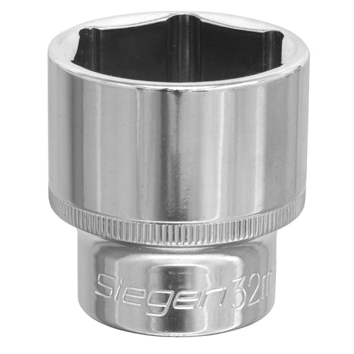 Sealey WallDrive Socket 32mm 1/2"Sq Drive S0665 Siegen by Sealey - Dynamic Drive