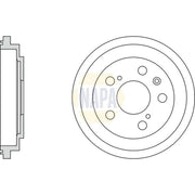NAPA Brake Drum Assembly Rear NDR1051
