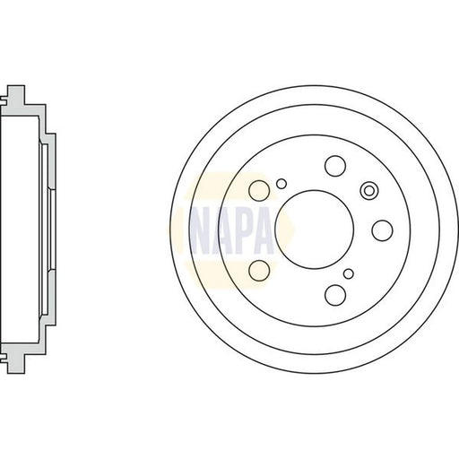 NAPA Brake Drum Assembly Rear NDR1051