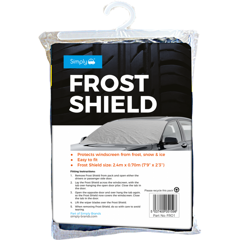 Simply Windscreen Screen Window Snow Protector Car Van Ice Frost Cover Sheet JRP  - Dynamic Drive