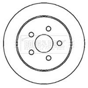 Borg & Beck 2 x Solid Rear Brake Discs BBD4373-x2