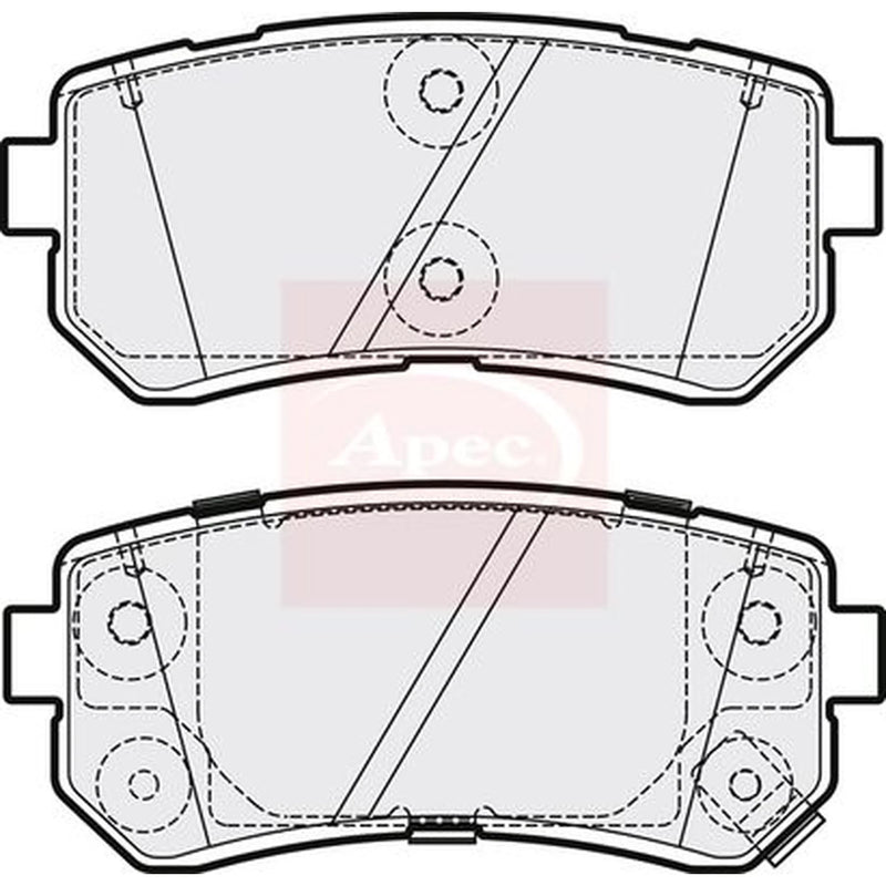 Apec Brake Pad Set PAD2218
