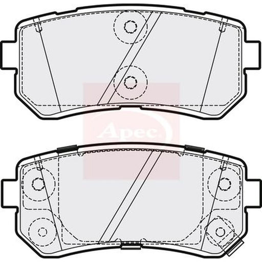 Apec Brake Pad Set PAD2218