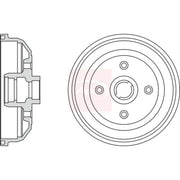 Apec Brake Drum Assembly Rear DRM9112