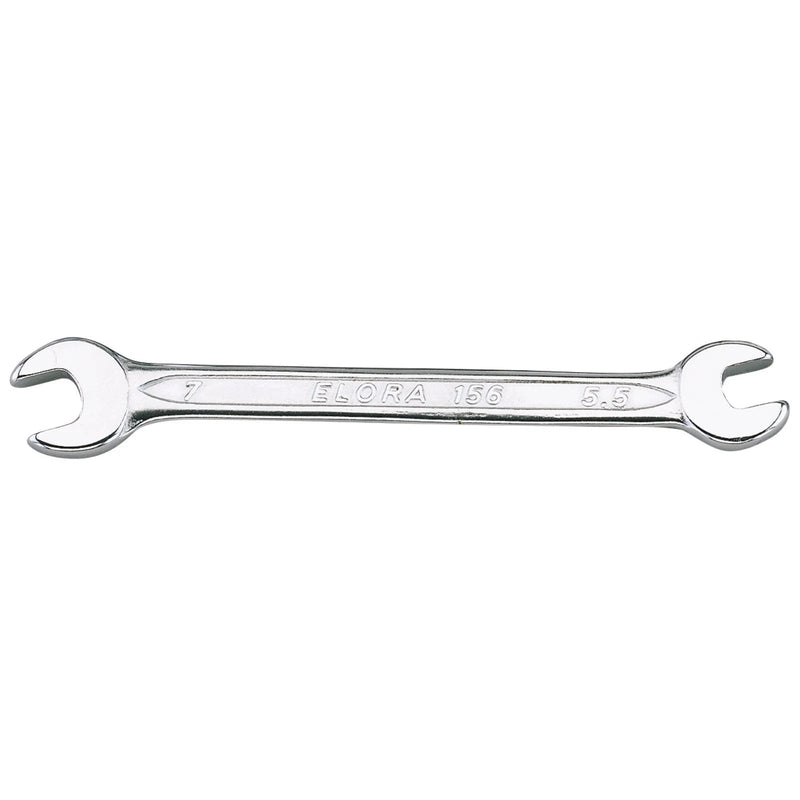 Elora Midget Double Open Ended Spanner, 5.5 x 7mm - 156-5,5x7