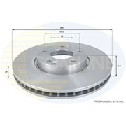 Comline Front & Rear Brake Discs & Pads fits Kia Cee'D 2012-2018 1.6