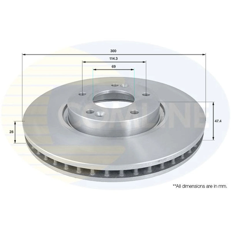 Comline Front & Rear Brake Discs & Pads fits Hyundai Grandeur 2011-2016 2.4