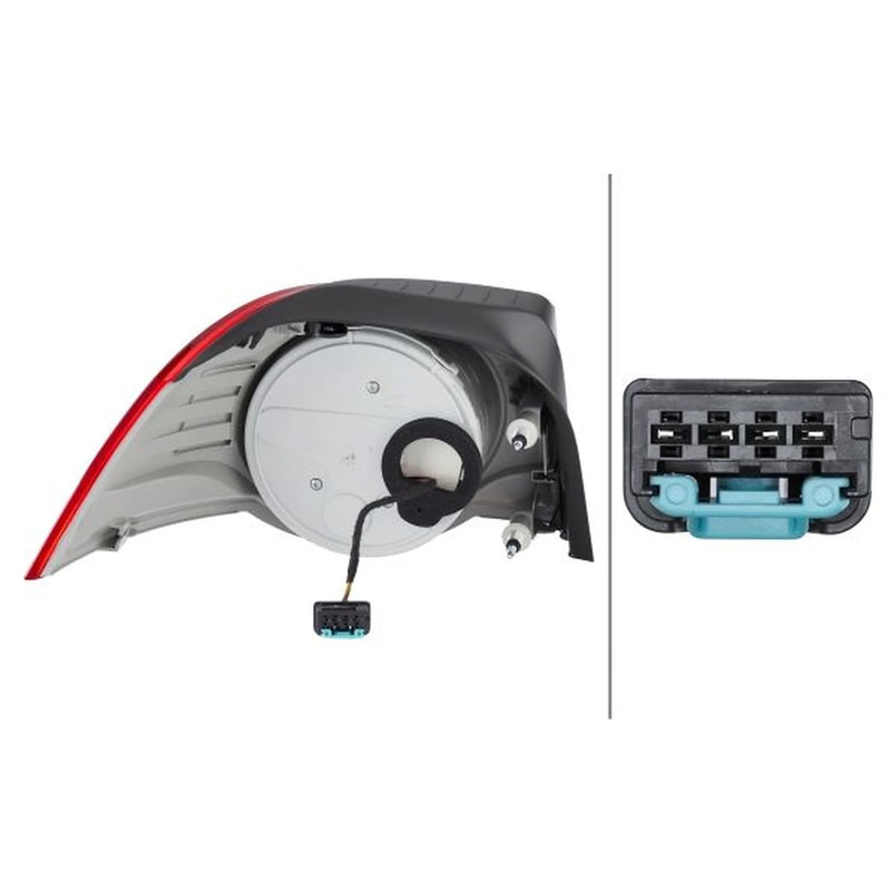 Hella Tail Light / Lamp LED Right fits VW Eos 2006-2015 1.4 1.6 2.0 3.2 3.6