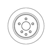 Abtex 2 x Vented Rear Brake Discs BD1180V-x2