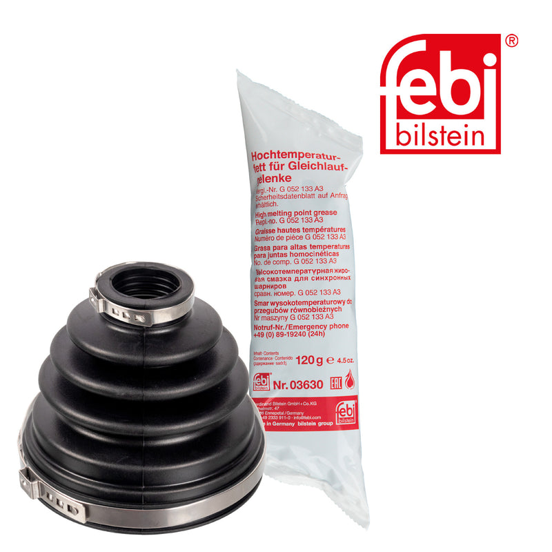 Febi Drive Shaft Bellow Kit transmission sided Rubber 171730