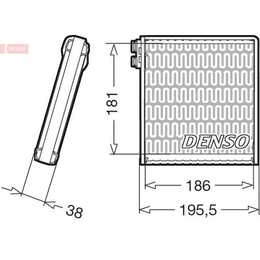 Denso Air Conditioning Evaporator fits Fiat Ducato Bus 2006-2013