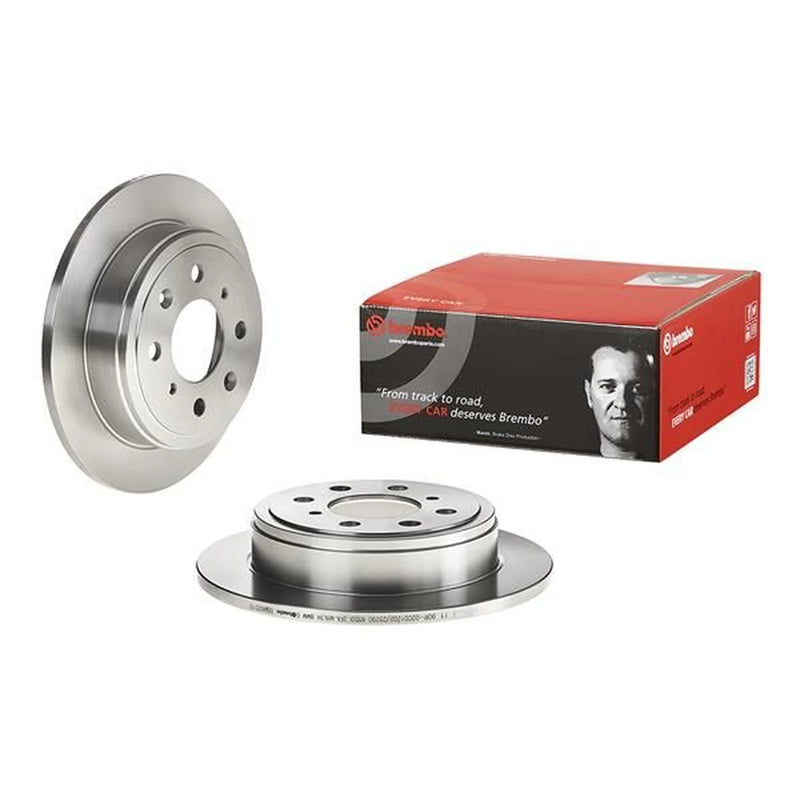 Brembo 2 x Solid Rear Brake Discs 08.9605.10-x2