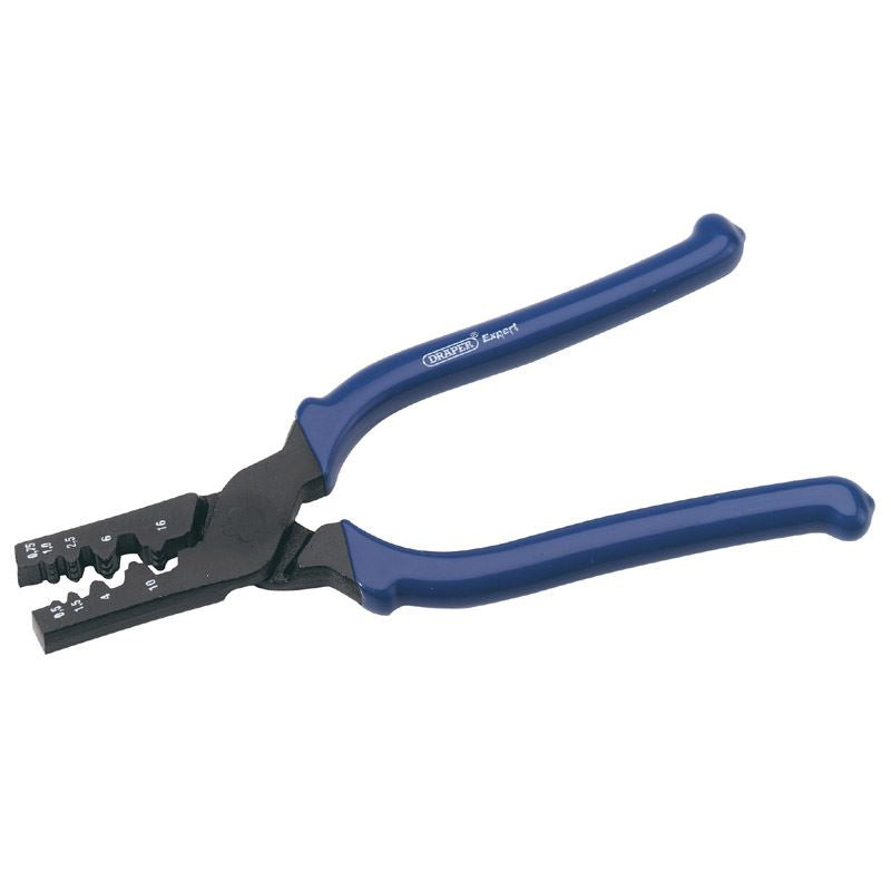Draper 9 Way Crimping Plier Ferrule Cable Wire Crimping Tool, 190Mm 62226 Draper - Dynamic Drive