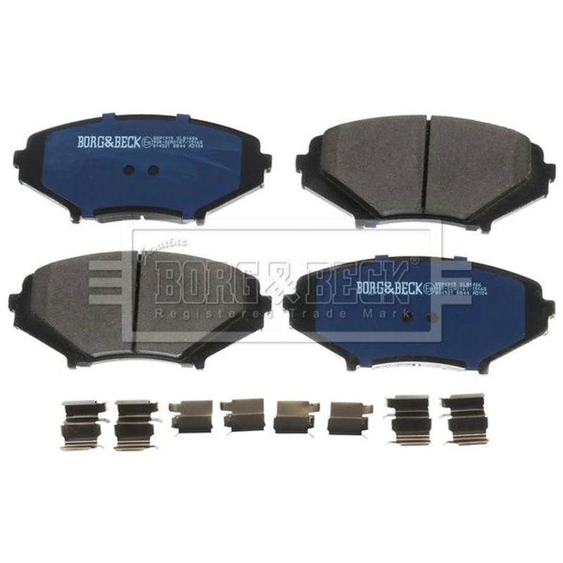 Borg & Beck Front Brake Vented Discs & Pads fits Mazda RX-8 2003-2012 1.3