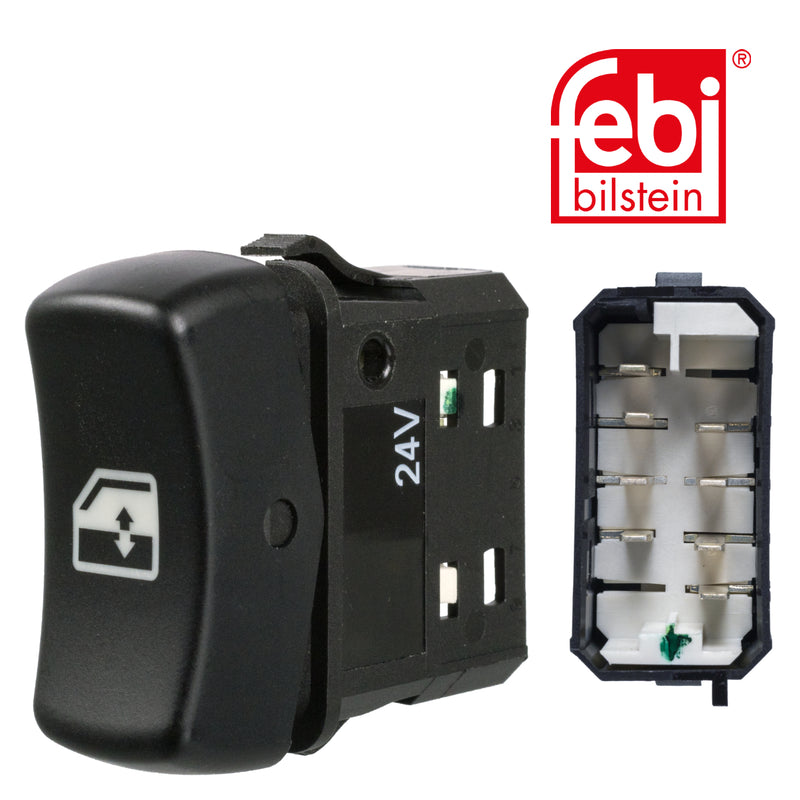 Febi Electric Window Switch Control Passenger Side 8 Pin 172426