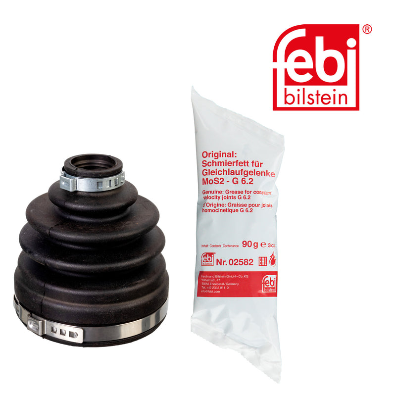 Febi Drive Shaft Bellow Kit transmission sided Rubber 172466
