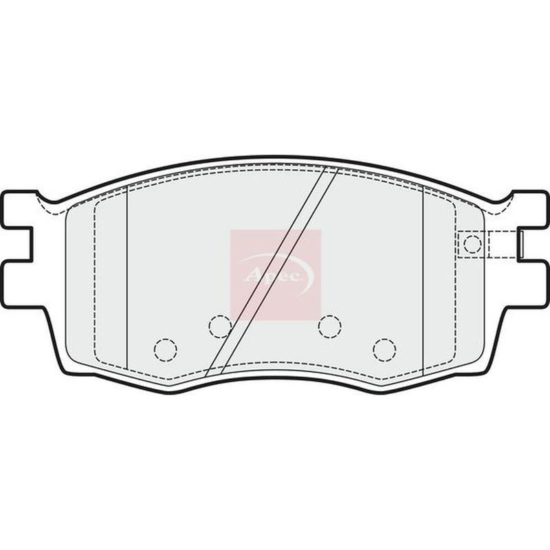 Apec Front & Rear Pads fits Kia Rio II 2008-2011 1.5