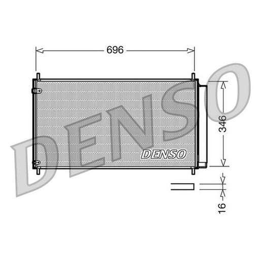 Denso Air Conditioning Condenser fits Toyota Auris 2006-2012