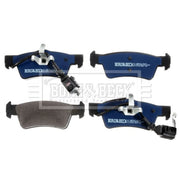 Borg & Beck Rear Brake Vented Discs & Pads fits VW Touareg 2003-2010 2.5