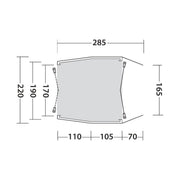 Outwell Dunecrest S Poled Tailgate Awning Outwell - Dynamic Drive