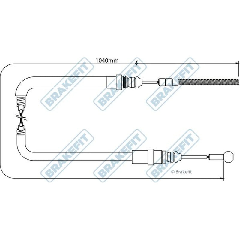 Apec Handbrake Cable Right Rear BBC3056