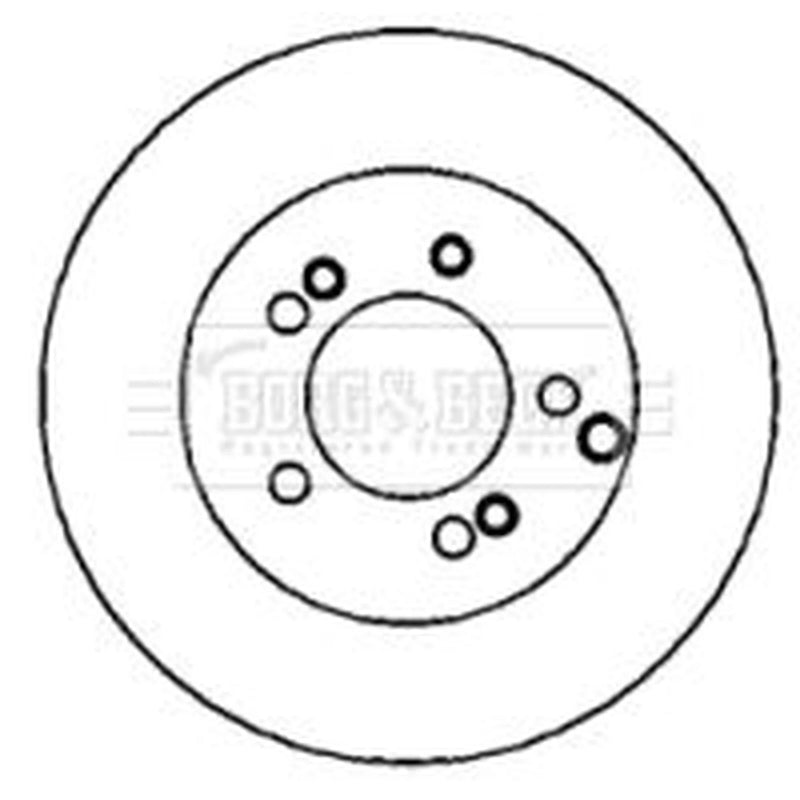 Borg & Beck Front & Rear Brake Discs & Pads fits Hyundai Tucson 2004-2010
