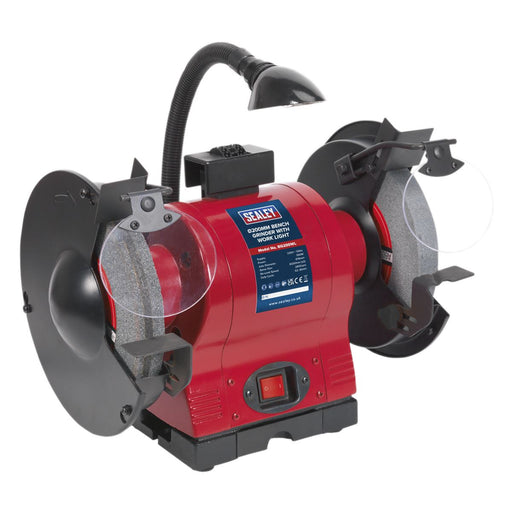 Sealey Bench Grinder200mm with Worklight 550W/230V BG200WL Sealey - Dynamic Drive