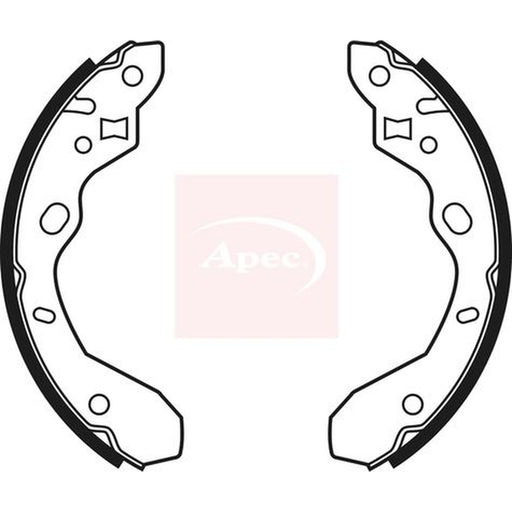 Apec Brake Shoe Set Axle Kit fits Mazda 323 F/P 1998-2004 1.3 1.4 1.5 2.0