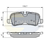Comline Rear Brake Discs & Pads fits Land Rover Range Rover Sport I 2009-2013