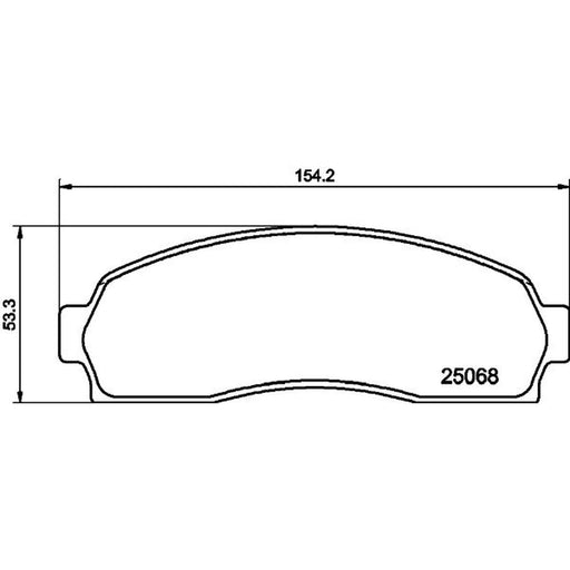 Mintex Front Brake Pad Set fits Ford Usa Explorer 1996-2002 4.0