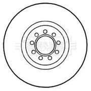 Borg & Beck 2 x Vented Front Brake Discs BBD4711-x2