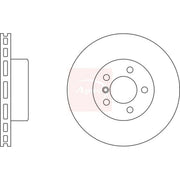 Apec 2 x Vented Brake Discs fits BMW 7 2001-2008