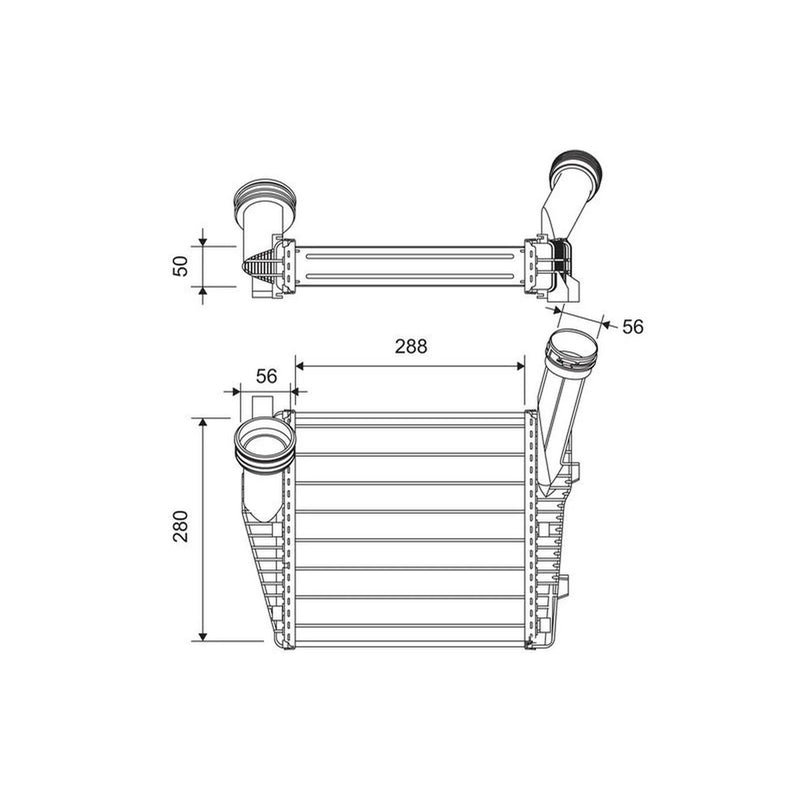 Valeo Intercooler (Charge Air Cooler) 822947