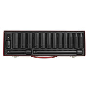 Impact Socket Set 15Pc 1/2Inchsq Drive Deep Metric Sealey  - Dynamic Drive
