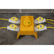 Sealey CEE 4-Way Splitter Box 1.5mm Cable 16A Plug WSSB16 Sealey - Dynamic Drive