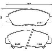 DON Front Brake Pad Set fits Honda Accord 1990-2002 1.8 2.0 2.2 2.3